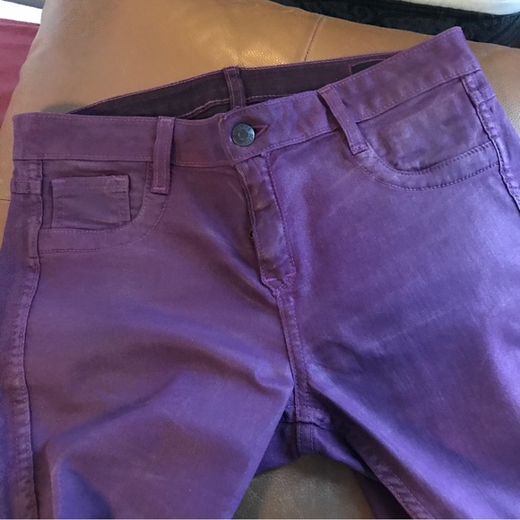 Bleulab Detour Legging - Reversible Low Rise Purple Jeans - Picture 6 of 8